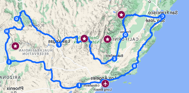 tours de la costa oeste de los estados unidos en espanol